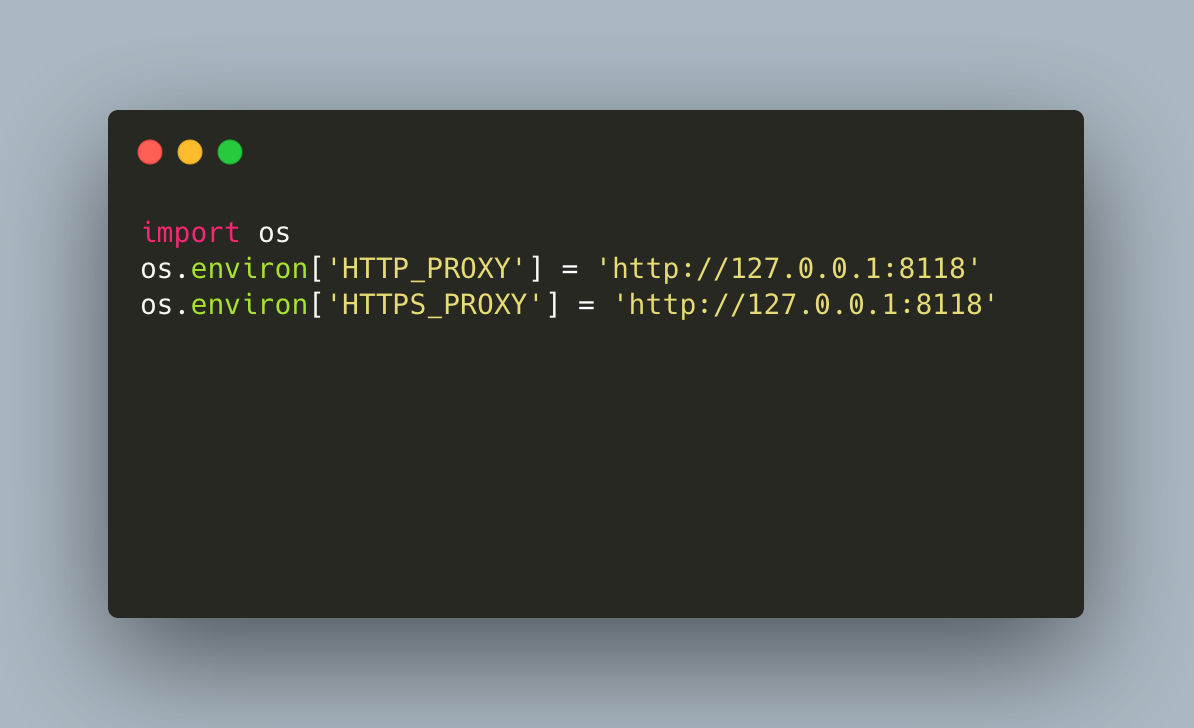 Python 代理设置